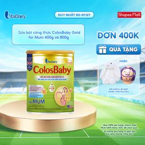 Sữa bột ColosBaby Gold for Mum dành cho chế độ ăn đặc biệt - Bổ sung dinh dưỡng cho mẹ - Lon 400 và 800g