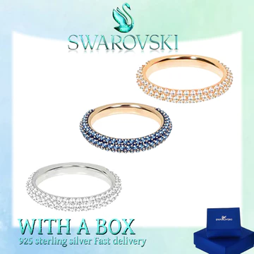 Đại lý mua cao cấp cho trang sức Swarovski làm bằng bạc nguyên chất Nhẫn bướm STON Nhẫn thiên nga Nhẫn trang sức trang sức thiên nga đá nữ Trang Giáng sinh