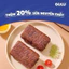 Bánh cuộn socola matcha kem ruốc nhân kem tươi Choco GuluFoods (Ngọt Online)