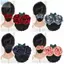 JVSUB Hoa Tóc Bun Giá Đỡ Có, Có Thể Tháo Rời Snood Hairnet Tóc, Mũ Đội Đầu Hoa Phụ Kiện Tóc Bun Bao Cho Ngân Hàng Khách Sạn Nhân Viên