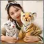 Đồ chơi nhồi bông Động vật nhồi bông sang trọng Mèo dễ thương và giống như thật Đồ chơi động vật nhồi bông cho trẻ em
