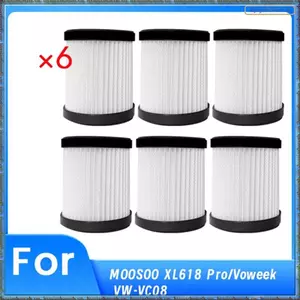 6 Bộ Lọc ChoMOOSOO XL618 Pro / VC08Type Không Dây Dính Máy Hút Bụi Nâng Cao Hiệu Quả Vệ Sinh Thiết Yếu Phụ Kiện Chân Không