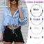 4 Dây Crop Band Có Thể Điều Chỉnh Cho Áo Len Và Áo Sơ Mi, Dây Buộc Co Giãn Để Thay Đổi Phong Cách Áo Của Bạn, Dễ Dàng Lắp Đặt Dễ Dàng Sử Dụng S