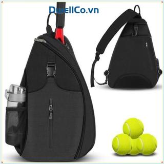 Ba lô Vợt DWELLCO Pickleball, Túi đựng vợt Tennis có thể đảo ngược mạnh mẽ, Dây kéo bền Túi cầu lông dung tích lớn dành cho nam nữ Thể thao