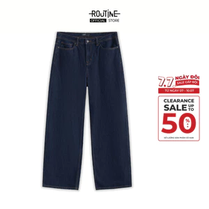 Quần Denim Nam Ống Rộng Trơn Form Wide Leg - Routine 10F24DPA061