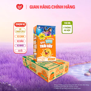Đủ vị Sữa trái cây KUN 1 thùng 48 hộp x 110ml chọn vị: