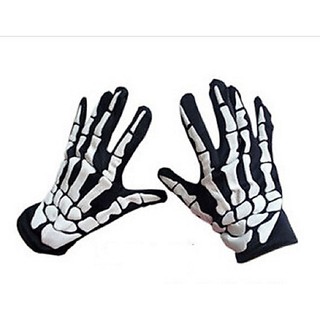 Găng tay xương hóa trang Halloween dùng kết hợp quần áo xương