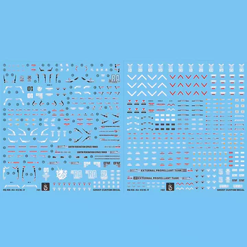 Mô Hình Decal Cho 1 / 144 RG RX-93-V2 HI-V Bộ Dụng Cụ Mô Hình Ma Tùy Chỉnh Màu Huỳnh Quang Dán Nước Cho Mô Hình Sở Thích DIY Dụng Cụ