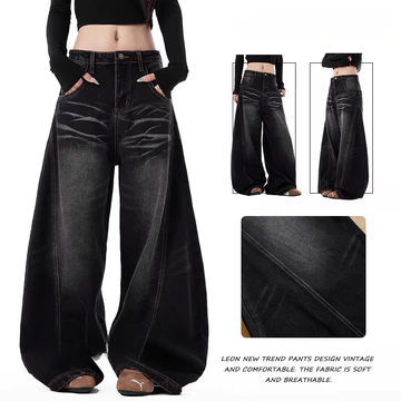 Quần Đen Nam Rời Quần Jean Nam Quần Rời Nam Quần Ống Rộng Quần Đen Thường Ngày Quần Jean Giặt Quần Hàn Quốc Quần Rời Quần Thường Ngày Quần Jean Đen