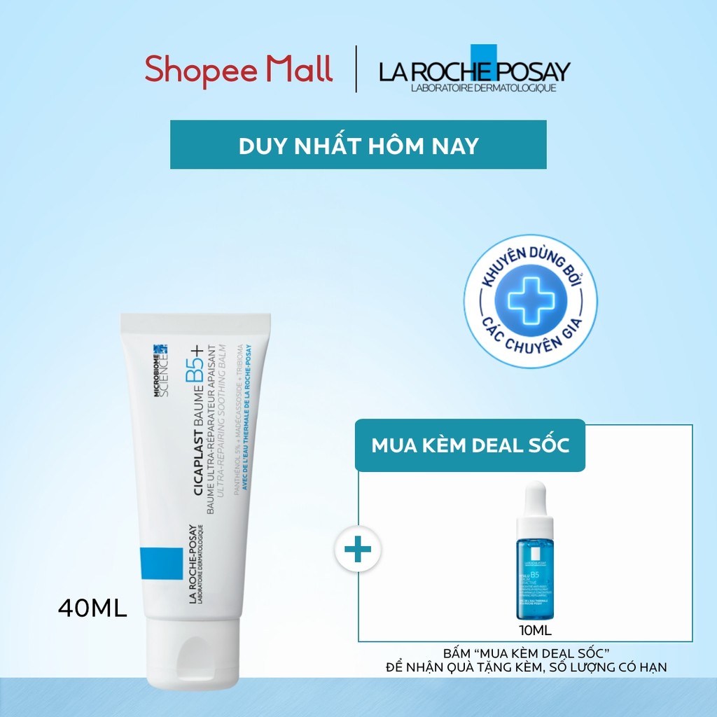Kem dưỡng ẩm & phục hồi đa năng La Roche-Posay Cicaplast Baume B5+ (40ml) giúp phục hồi da sau 1 lần sử dụng