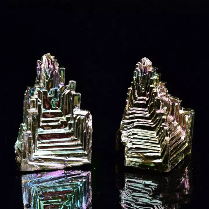 Mỏ Bismuth Tự Nhiên QUENTIN, Hàng Thủ Công Handmade Lâu Đài Quặng Mẫu Vật, Thời Trang Tự Nhiên Khắc Độc Đáo Đồ Trang Trí Lạ Quà Lưu Niệm Quà Tặng