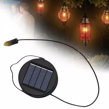 Đèn năng lượng mặt trời EXPEN Thay thế hàng đầu, Đèn treo LED năng lượng mặt trời chạy bằng năng lượng mặt trời DIY, Đèn trắng chống nước màu đen ngoài trời Đèn trang trí năng lượng mặt trời Phụ kiện 