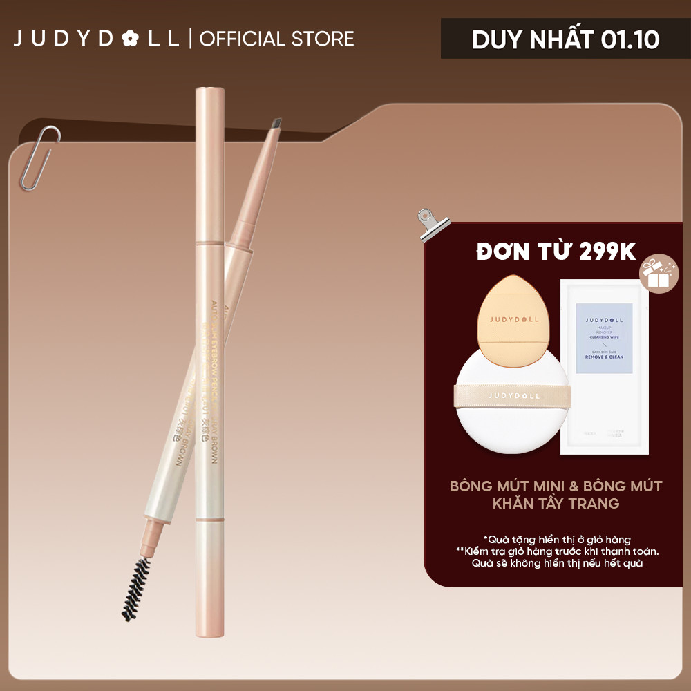 Chì Kẻ Mày JUDYDOLL Define Eyebrow Pencil Siêu Mảnh Phẩy Sợi Sắc Nét Lâu Trôi Chống Nước 80mg
