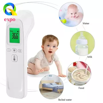 Đồng hồ đo nhiệt độ EXPO LIMIT, Nhiệt kế hồng ngoại kỹ thuật số di động không tiếp xúc, Thiết thực dễ sử dụng Màn hình hiển thị LCD đa chức năng Nhiệt kế hồng ngoại cho bé