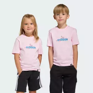 adidas Lifestyle SUMMER ADVENTURES GRAPHIC T-SHIRT KIDS Unisex Pink KA0514