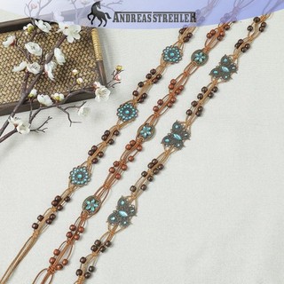 Onetimingfine Phong Cách Bohemian Dệt Nước Phong Cách Dân Tộc Hạt Nữ Thắt Lưng Kỳ Nghỉ Phong Cách Dây Thắt Lưng VN