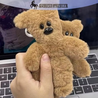 Onetimingfine Nâu Sang Trọng Móc Khóa Làm Âm Thanh Gấu Túi Búp Bê Mặt Dây Động Vật Cho Bé Gái Và Trẻ Em Túi Phụ Kiện VN