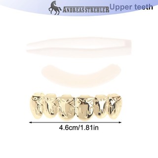 Onetimingfine Răng Grillz kim loại vàng bạc tháo rời, phong cách hip hop punk, trang sức nha khoa cho cosplay, tiệc