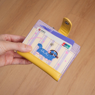 Da PU Có Thể Gập Lại Hoạt Hình Nhiều Màu Sắc In Hình Mèo Ví Nữ Dễ Thương Nhiều Thẻ Hộp Đựng Tiền Mặt Tiện Lợi