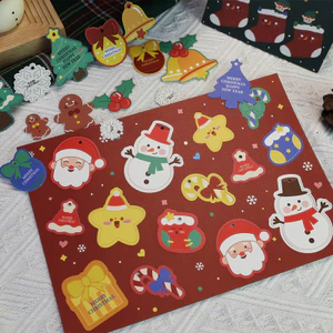 5 / 10 Chiếc Ông Già Noel Thẻ Giấy Treo Thẻ Quà Tặng Bọc Nhãn Giáng Sinh DIY Thẻ Trang Trí Tiệc Thẻ Tin Nhắn