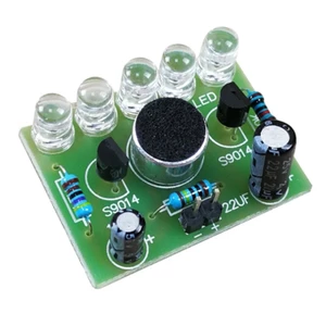 Bộ điện tử ánh sáng LED giai điệu kích hoạt bằng giọng nói Niki với dự án học tập mạch đồng bộ nhịp điệu