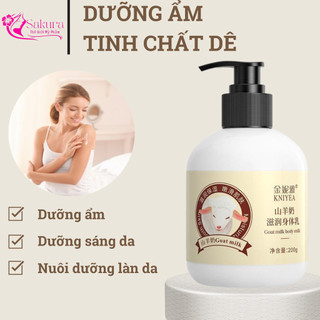 Sữa dưỡng thể thiên nhiên sữa dê trắng sáng da mềm mại  cho da 200ml