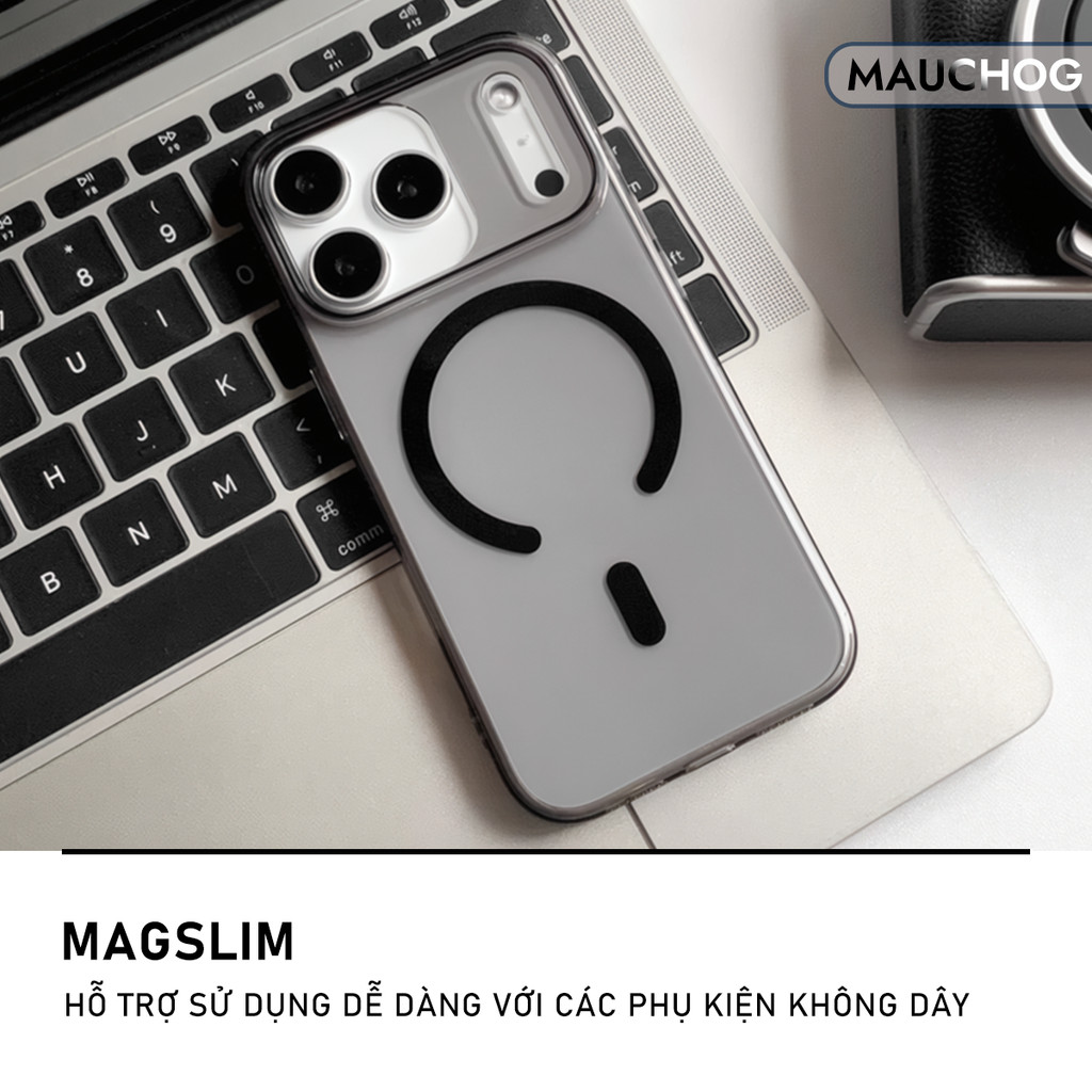 Ốp Siêu Mỏng Trong Suốt Chống Ố Vàng Sạc Không Dây Cho Điện Thoại iPhone 17 Pro Max 16 15 14 13