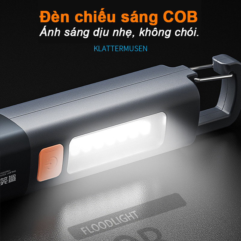 Đèn Pin LED Cầm Tay Siêu Sáng – Đèn Cắm Trại Chống Nước 3 Chế Độ, Dung Lượng Lớn, Tiện Dụng Khi Du Lịch