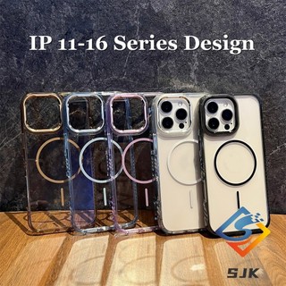 Ốp điện thoại trong suốt từ tính trong suốt màu cam vũ trụ 17 Series mới cho IPhone 17 Pro Max 17 Air 15 16 Pro Max Vỏ cứng Vỏ chống sốc