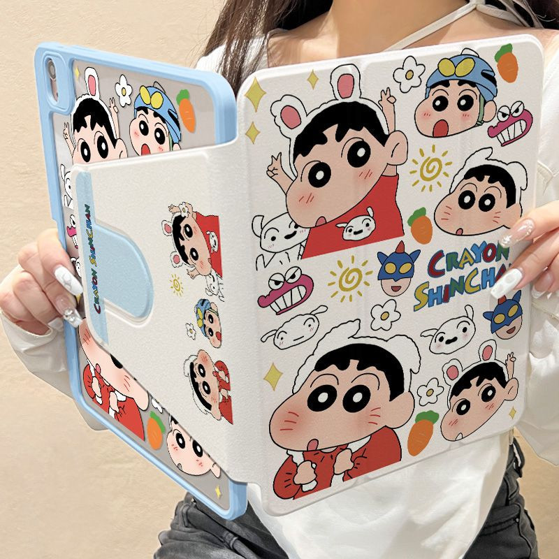 Bảo vệ cho ốp lưng ipad M2 Air6 M3 Air7 air 13 inch M4 2024 pro11 Air4 / air5 Gen7 Gen8 Gen9 thế hệ thứ 10 Air2 2025 A16 gen11th pro 12.9 Gen5 / 6 air 11 Mini4 / 5 / 6 Vỏ máy tính bảng 360