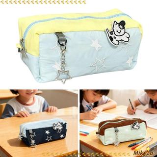 Túi Đựng Bút MKYCO, Bút Chì Dung Tích Lớn Màu Tươi, Ins Star Dog Có Mặt Dây Chuyền Văn Phòng Phẩm Sinh Viên