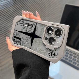Ốp Điện Thoại Không Đều, Cho iPhone 17 Air 16 15 14 13 12 11 Pro Max Gundam Shield Series Minh Họa