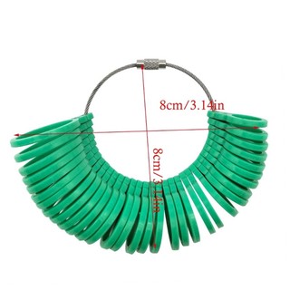Đồng hồ đo kích thước vòng phong cách cổ điển Jay để đo ngón tay chính xác với 5 màu tùy chọn Dụng cụ trang sức bằng nhựa nhỏ gọn 8x8