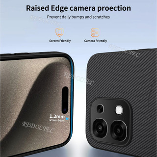 Ốp điện thoại từ tính họa tiết sợi Carbon chống sốc bằng da OPPO A6 Pro 5G OPPO A6Pro