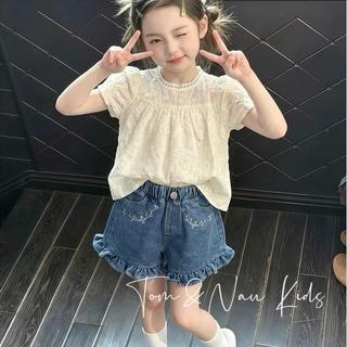 S54- [tomnaukids] Set áo thêu phối quần jean thêu tầng size từ 8-30Kg