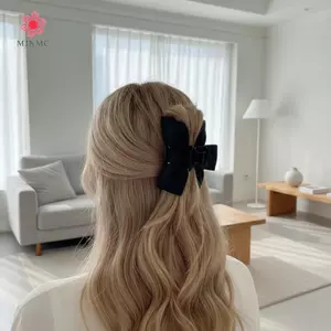 MJnmc Bướm Tóc Cho Nữ Màu Trơn Thời Trang Hàn Quốc Nơ Kẹp Tóc Trang Trí Tóc Cho Ngày Lễ Du Lịch Mới