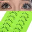 FAVORITEGOODS Manga Lông Mi Anime, Lông Mi Giả Dày Đáng Yêu, 7 Cặp Gói Giả Chồn Nhật Bản Cosplay Ướt Lông Mi Cho Nữ Bé Gái