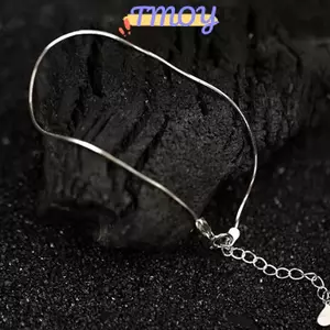 TMOY Đơn Giản Cổ Điển Cặp Đôi Vòng Tay Dành Cho Nam Nữ Mỏng Xương Rắn Dây Xích Hip-Hop Hợp Thời Trang Vòng Tay Trang Sức Dự Tiệc Phụ Kiện Quà Tặng TMOY