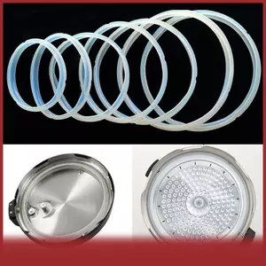 Cod 18/20/22/24cm Silicone cao su Gasket nồi nắp niêm phong Vòng Nồi áp suất điện thay thế cho 2-6l nồi đệm