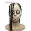 Kinh dị Halloween mới với mặt nạ tóc dài Mặt nạ ngộ nghĩnh Mặt nạ miệng hình chữ V có tóc Mặt nạ ma nữ Roleplay Mặt nạ MoMo
