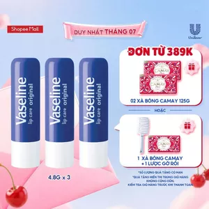 Bộ son dưỡng môi Vaseline Lip Care Original 4.8g x 3