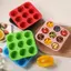 Khung Ảnh 1 Chiếc Muffin Cupcake Khuôn Silicon Vuông 9 Lỗ Cupcake Khuôn Chống Sti Xà Phòng Chocolate Muffin Nướng Chảo Khuôn Bánh Silicon Dụng Cụ Nướng Bánh VN