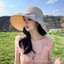 Mũ Vành Lớn Mùa Xuân Mùa Hè Phiên Bản Hàn Quốc Du Lịch Phong Cách Mới Niche Chống Nắng Sọc Mũ Chống Nắng Mái Vòm