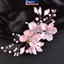 MAKY Ngọc Trai Kim Cương Giả Hoa Cưới Tóc Phụ Kiện Tóc Cho Nữ Handmade Đính Hạt Kẹp Tóc Đồ Trang Trí Tóc Trang Sức Cô Dâu Mũ Đội Đầu VN