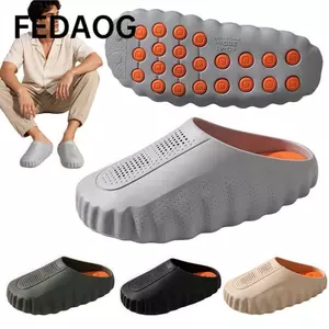 Dép nam FEDAOG Ngoài trời, Dép đế dày thoáng khí EVA mềm mại, Dép đi biển mùa hè không trượt bấm huyệt nhẹ Mặc hàng ngày