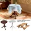 YOLOGO Vintage Thu Nhỏ Nội Thất Mini, Đa Năng 3 Kiểu Nhà Búp Bê Bàn Gỗ, Chất Lượng Cao 1: 12 Bàn Ngoài Trời Mô Hình Đồ Chơi Mô Phỏng Mô Hình Phụ Kiện Búp Bê