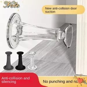 NOTE1 Giá đỡ sàn, Nút chặn cửa tự dính bằng silicon, Tấm bảo vệ tường Chống va chạm Không đục lỗ Cửa chặn cửa