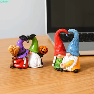 QEARY Bí Ngô Lùn Hình Tượng, Tượng Handmad Cặp Đôi Đồ Trang Trí Lùn, Đồ Chơi Cảm Giác Thu Nhỏ Tình Yêu Ngọt Ngào Nhựa Lùn Tinh Thần Hình Trái Tim Các Bức Tượng Nhỏ Đồ Chơi Trẻ Em