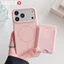 2IN1 Silicon Lỏng Cho Ví Dành Cho iPhone 17 16 14 13 12 Đựng Thẻ Cho Ví Nam Châm Thời Trang Tương Thích
