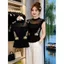 Mùa hè 2026 Áo Vest không tay thêu công nghiệp nặng kiểu Pháp Màu sắc tương phản Thêu tinh tế Slim-fit Slimmer Look Áo thun nữ cao cấp